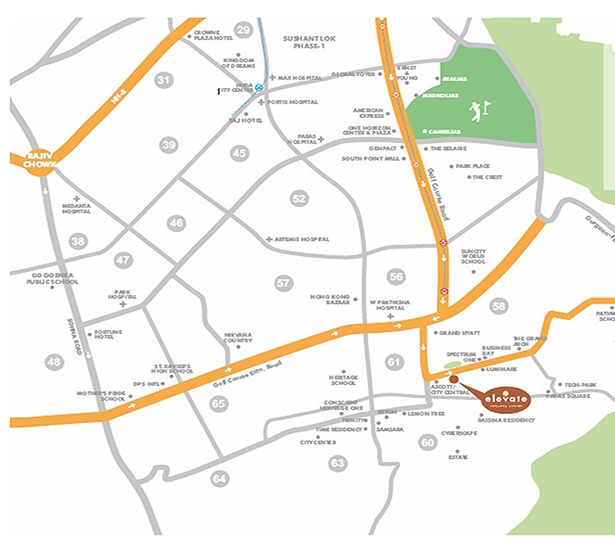 Conscient Hines Elevate, Sector 59, Golf Course Ext Road, Gurgaon