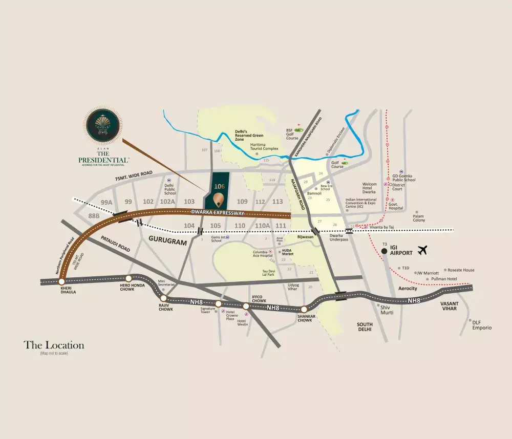 Elan The Presidential, Sector 106, Dwarka Expressway, Gurgaon
