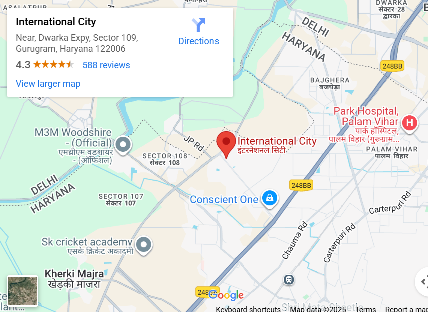 Sobha International City, Sector 109, Dwarka Expressway, Gurgaon - Ready to Move Location